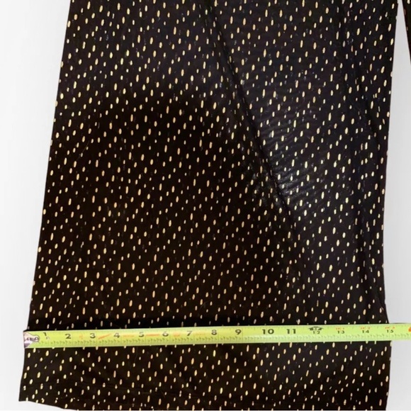 NWT Cache Y2k Halter Black Evening wide leg Jumpsuit Metallic Embellishment  S - Picture 8 of 9